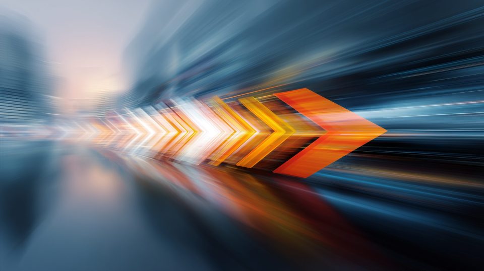 Rail freight digitalisation concept illustration