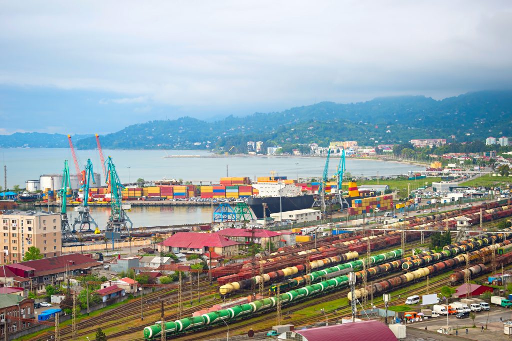 The Georgian port of Batumi, on the Black Sea, is a key location on the Middle Corridor. Image: Shutterstock © joyfull