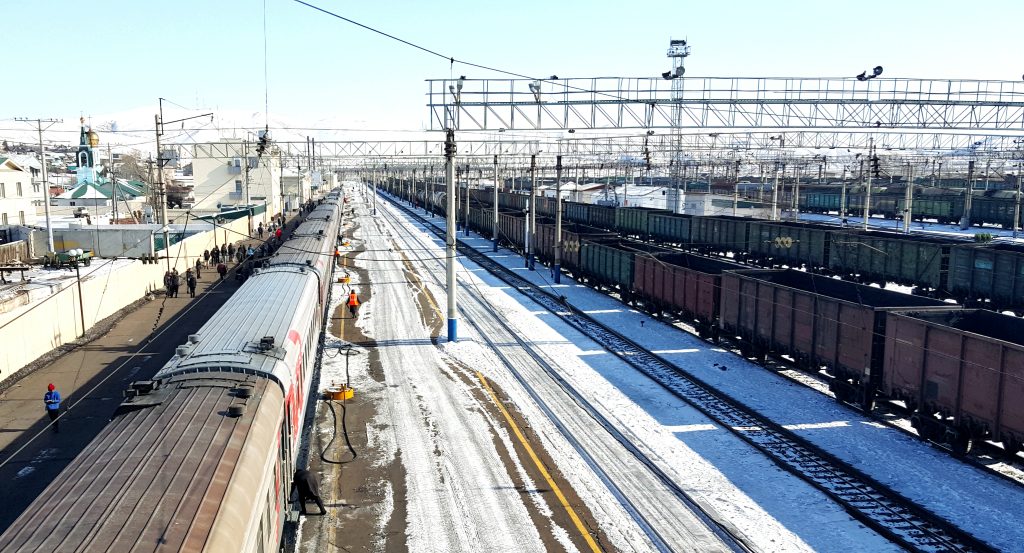 A section of the Trans-Siberian line. The NSR would alleviate traffic along this route. Image: Shutterstock © charmflame